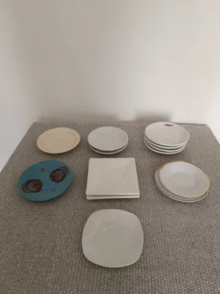 Conjunto de 13 pires diversos de chávenas de café