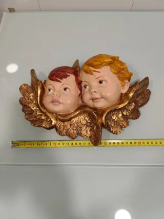 Pareja de Querubines Dorados