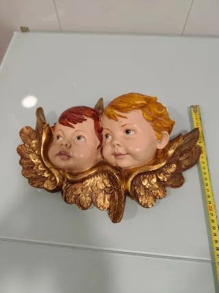 Pareja de Querubines Dorados