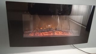 Chimenea eléctrica con calor   Medidas 100 17 50