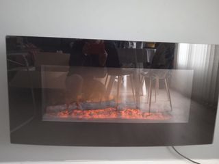 Chimenea eléctrica con calor   Medidas 100 17 50