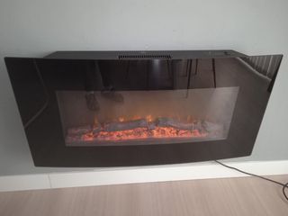 Chimenea eléctrica con calor   Medidas 100 17 50