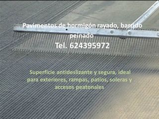 Hormigon impreso pulido desactivado rayado
