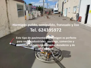 Hormigon impreso pulido desactivado rayado
