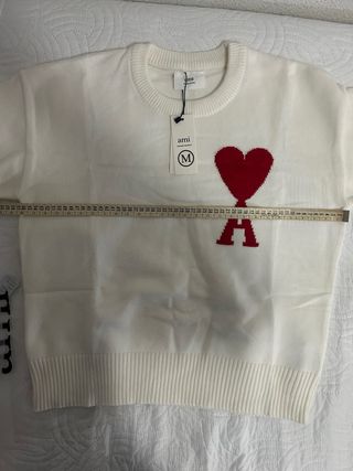 Jersey AMI Paris - Ami de Coeur - Blanco/Rojo