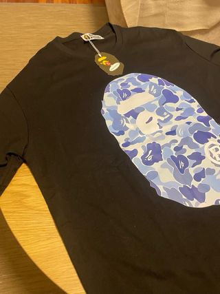 Camiseta BAPE A Bathing Ape Camuflaje Azul