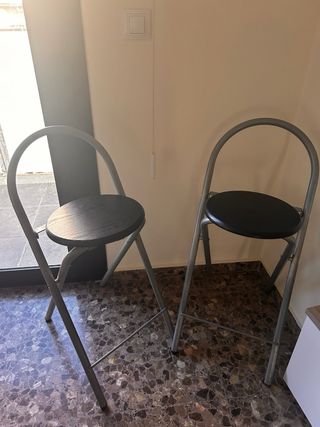 Pack 2 Taburetes Altos Metal