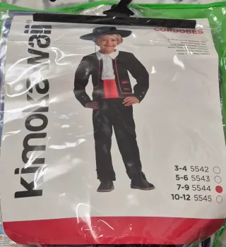 Disfraz Cordobés niño talla 7-9