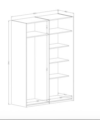 Armario de madera beige