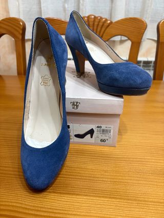 Zapatos de tacón Fosco azul talla 40