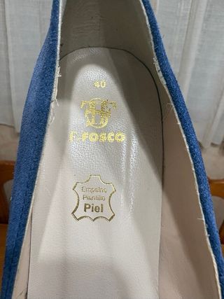 Zapatos de tacón Fosco azul talla 40