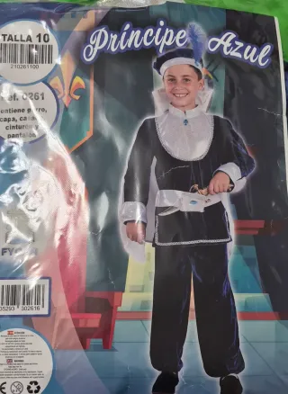 Disfraz Príncipe Azul Talla 10