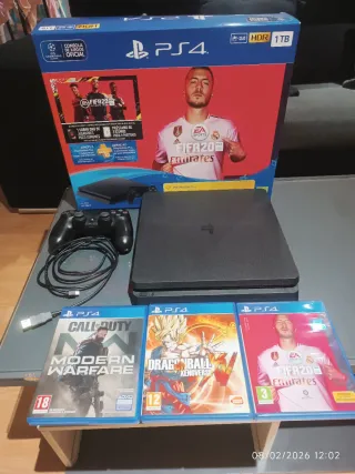 PS4 Slim 1TB + 3 Juegos + Mando