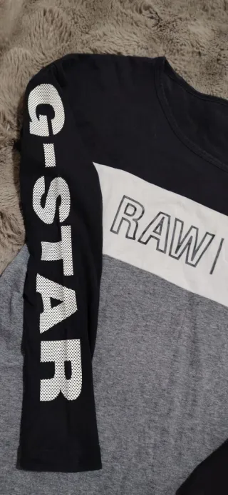 Camiseta G-Star RAW S Negra y Gris