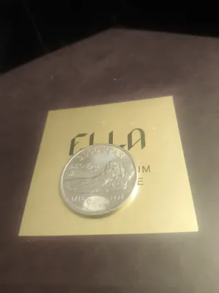 Moneda Plata 2000 Pesetas Juan Carlos I 1996