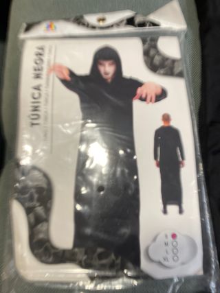 Disfraz Túnica Negra con Capucha