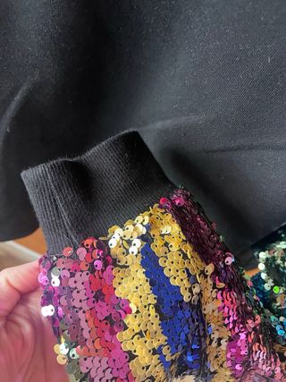 Sudadera Desigual Lentejuelas Talla L