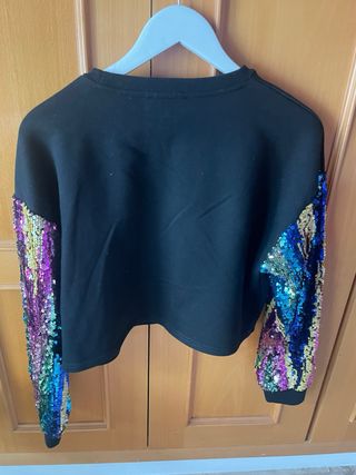 Sudadera Desigual Lentejuelas Talla L