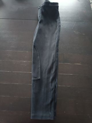 Pantalones de equitación negros para niña