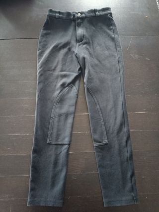 Pantalones de equitación negros para niña