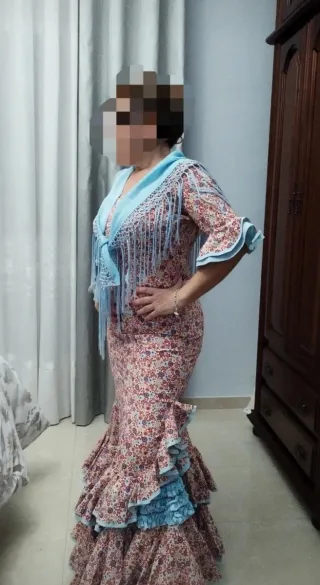 Traje de flamenca estampado floral