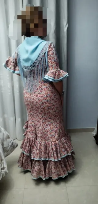 Traje de flamenca estampado floral