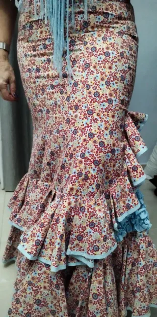 Traje de flamenca estampado floral