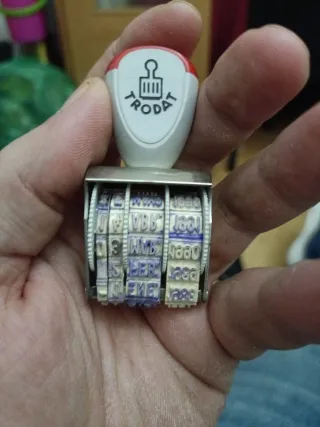 Sello de fecha Trodat vintage