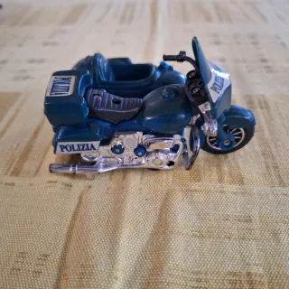 Modellino Moto Polizia Stradale con Sidecar