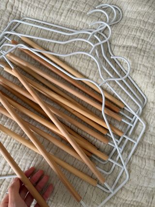 Perchas Múltiples Madera y Metal x6