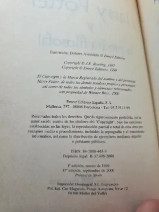 Lote Emecé Harry potter