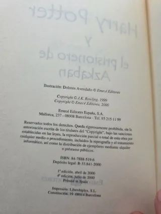 Lote Emecé Harry potter