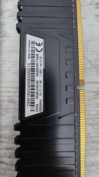 16Gb RAM DDR4 Corsair Vengance LPX 2x8gb 3000Mhz