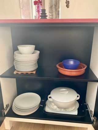 Isla de cocina con almacenamiento+taburetes gratis