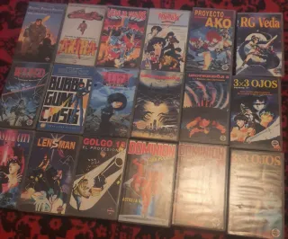 Lote VHS Manga Anime (Akira, Venus Wars, etc.)