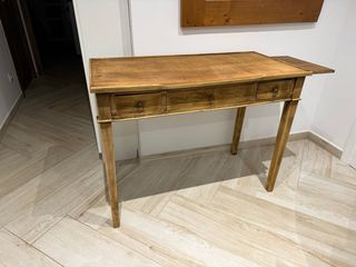 Escritorio madera vintage 3 cajones