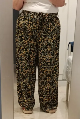 Pantalón estampado floral mujer 3XL