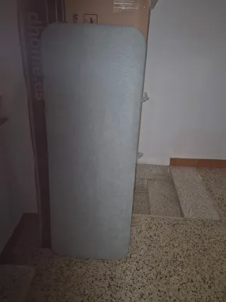 Cabecero terciopelo verde agua 135cm