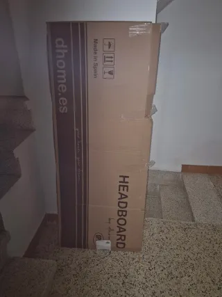 Cabecero terciopelo verde agua 135cm