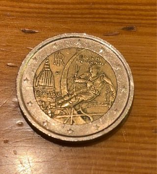 Moneda 2 euros conmemorativa Torino 2006