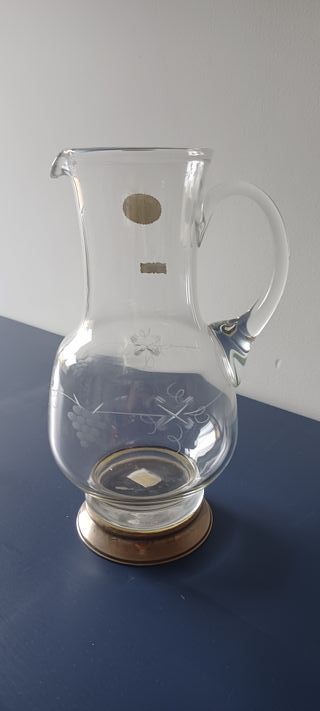 Jarra Bohemia Cristal y Plata de primera ley
