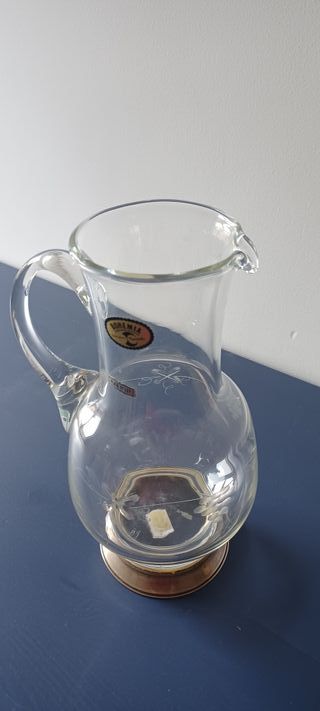 Jarra Bohemia Cristal y Plata de primera ley