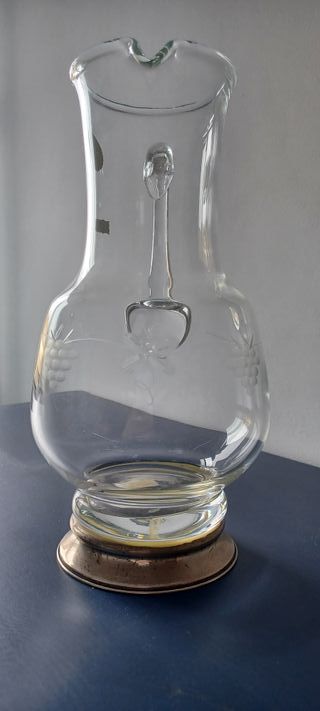 Jarra Bohemia Cristal y Plata de primera ley