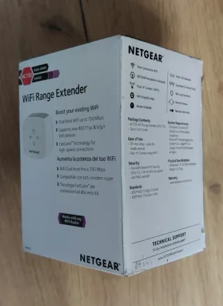 Repetidor WiFi Netgear AC750 EX3110 Extensor
