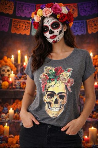 Lote 3 Camisetas: Calavera, China, Estrellas