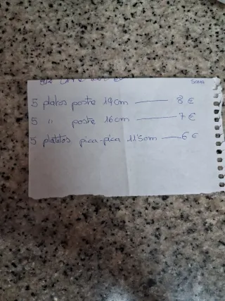 15 Platos Arcopal Margaritas PARA SONIA