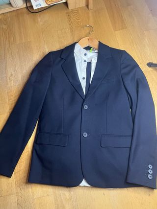 Traje Mango Negro Niño Talla 10