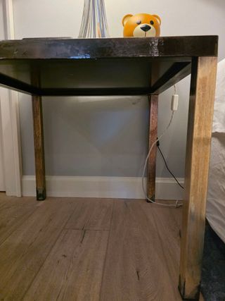 Coppia tavolini metallo stile industrial