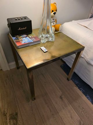 Coppia tavolini metallo stile industrial