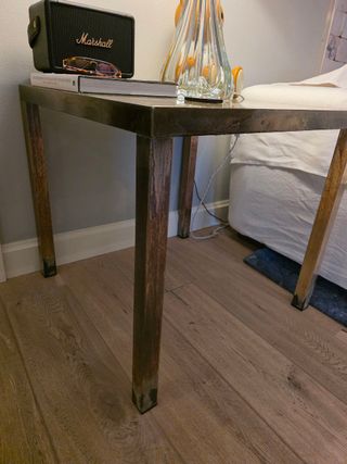 Coppia tavolini metallo stile industrial